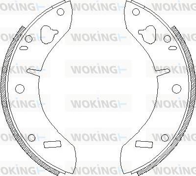 Woking Z4205.00 - Bremžu loki adetalas.lv