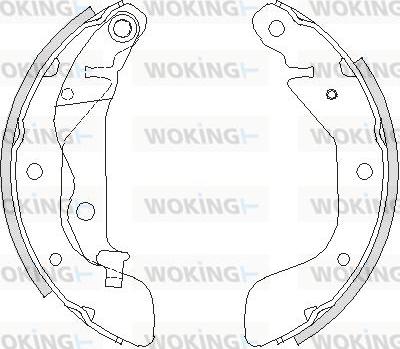 Woking Z4208.00 - Bremžu loki adetalas.lv