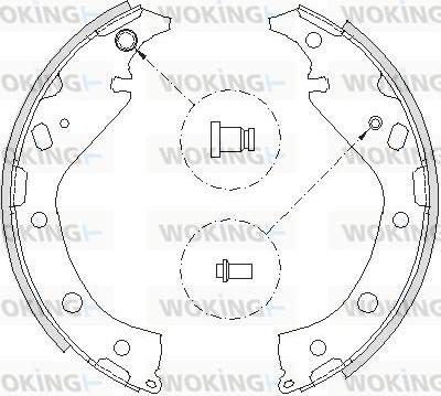 Woking Z4207.00 - Bremžu loki adetalas.lv