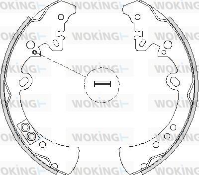 Woking Z4218.00 - Bremžu loki adetalas.lv