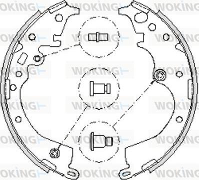 Woking Z4239.00 - Bremžu loki adetalas.lv