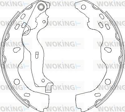 Woking Z4227.00 - Bremžu loki adetalas.lv