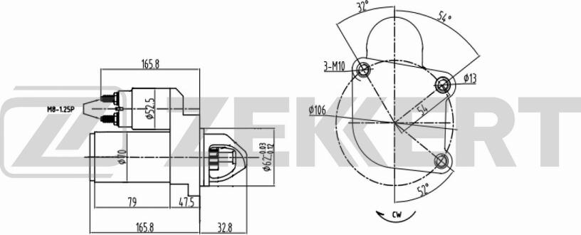 Zekkert AN-1018 - Starteris adetalas.lv