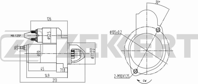 Zekkert AN-1023 - Starteris adetalas.lv