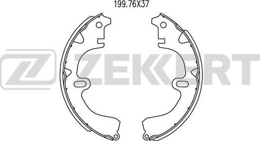 Zekkert BK-4457 - Bremžu loku komplekts adetalas.lv