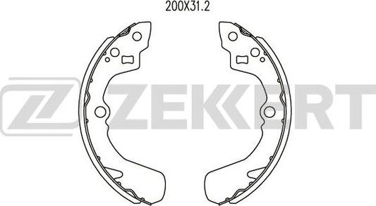 Zekkert BK-4090 - Bremžu loku komplekts adetalas.lv