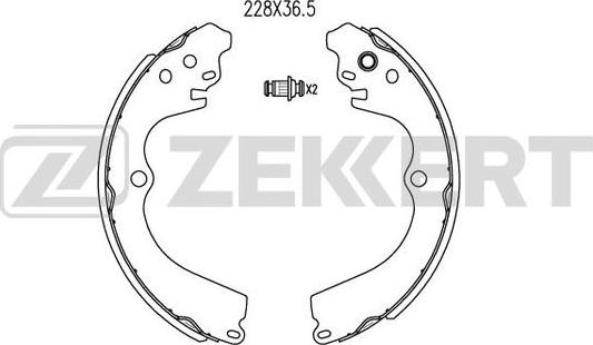 Zekkert BK-4040 - Bremžu loku komplekts adetalas.lv