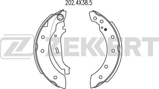 Zekkert BK-4058 - Bremžu loku komplekts adetalas.lv