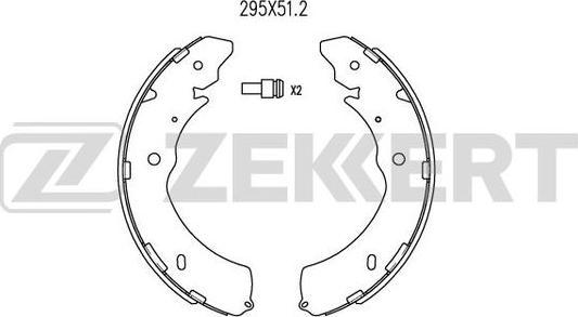 Zekkert BK-4034 - Bremžu loku komplekts adetalas.lv