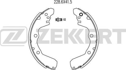 Zekkert BK-4037 - Bremžu loku komplekts adetalas.lv