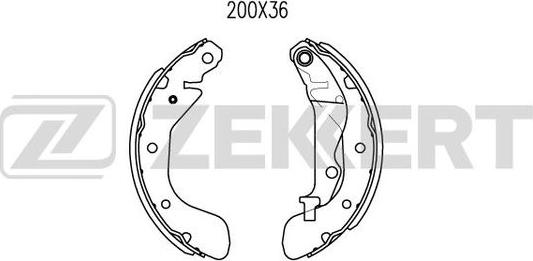 Zekkert BK-4028 - Bremžu loku komplekts adetalas.lv