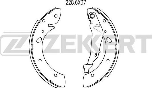 Zekkert BK-4022 - Bremžu loku komplekts adetalas.lv