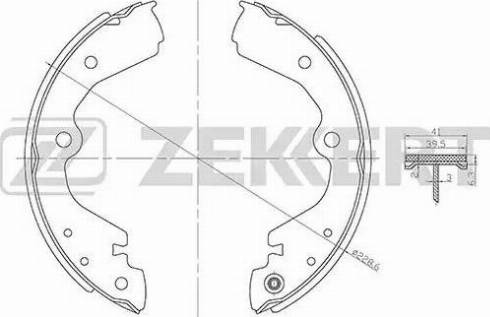 Zekkert BK-4178 - Bremžu loku komplekts adetalas.lv