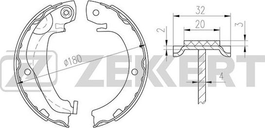 Zekkert BK-4318 - Bremžu loku komplekts adetalas.lv