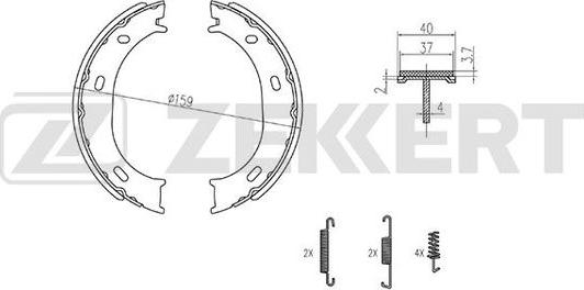 Zekkert BK-4324 - Bremžu loku komplekts adetalas.lv