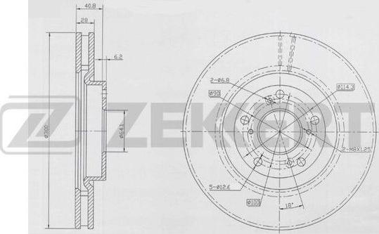 Zekkert BS-5920 - Bremžu diski adetalas.lv