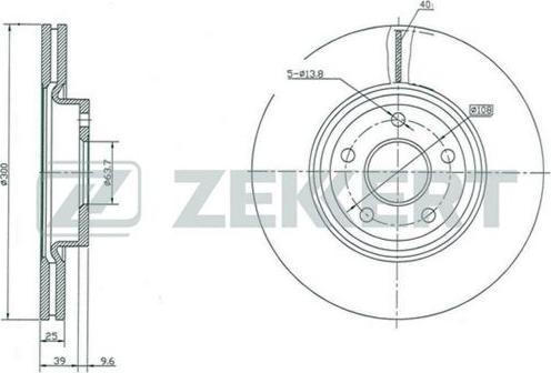 Zekkert BS-5006 - Bremžu diski adetalas.lv