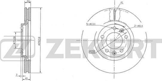 Zekkert BS-5038 - Bremžu diski adetalas.lv