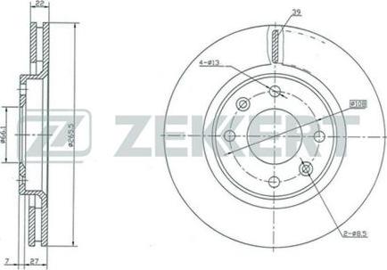 Zekkert BS-5028 - Bremžu diski adetalas.lv