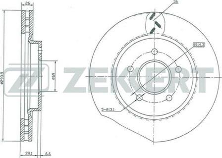 Zekkert BS-5023 - Bremžu diski adetalas.lv