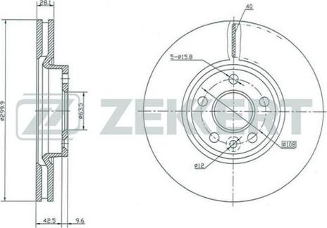 Zekkert BS-5125 - Bremžu diski adetalas.lv