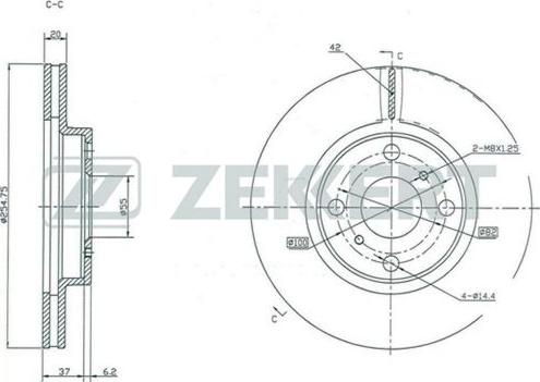 Zekkert BS-5318 - Bremžu diski adetalas.lv