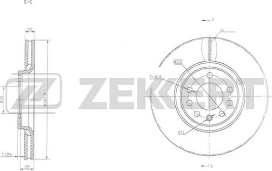 Zekkert BS-5294 - Bremžu diski adetalas.lv