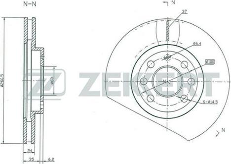 Zekkert BS-5248 - Bremžu diski adetalas.lv