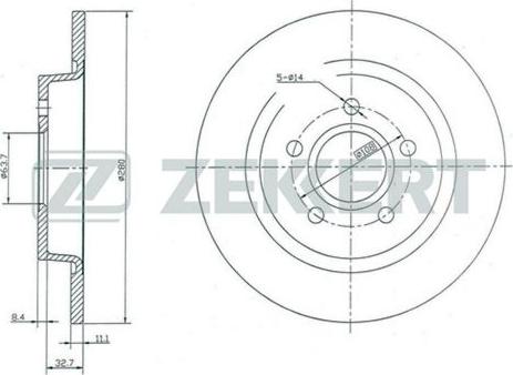 Mintex MDC2529 - Bremžu diski adetalas.lv