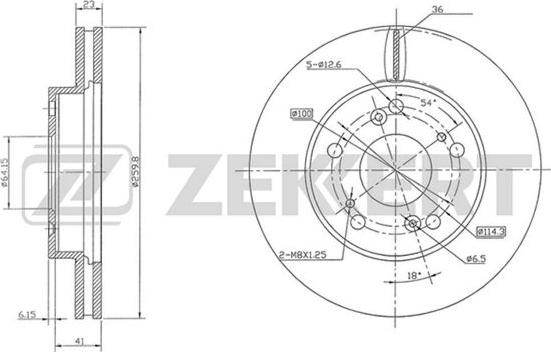 Zekkert BS-5736 - Bremžu diski adetalas.lv