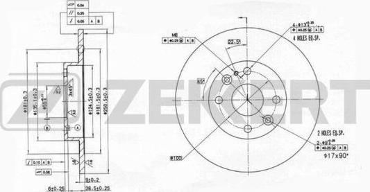 Zekkert BS-6060 - Bremžu diski adetalas.lv