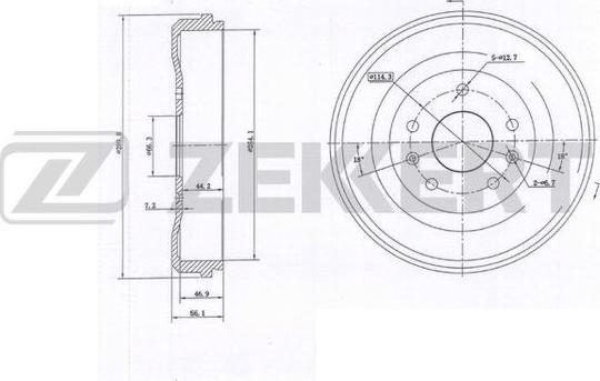 Zekkert BS-6113 - Bremžu trumulis adetalas.lv