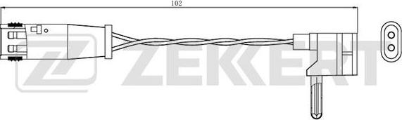 Zekkert BS-8043 - Indikators, Bremžu uzliku nodilums adetalas.lv