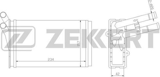 Zekkert MK-5009 - Siltummainis, Salona apsilde adetalas.lv