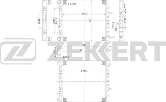 Zekkert MK-1008 - Radiators, Motora dzesēšanas sistēma adetalas.lv