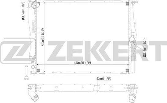 Zekkert MK-1237 - Radiators, Motora dzesēšanas sistēma adetalas.lv