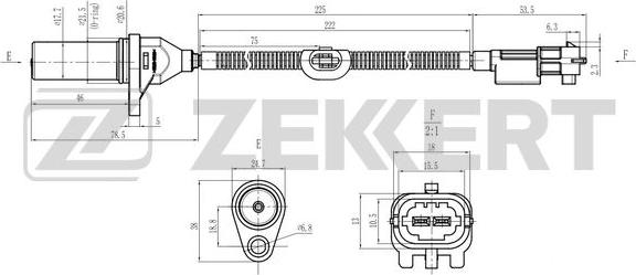 Zekkert SE-4034 - Impulsu devējs, Kloķvārpsta adetalas.lv