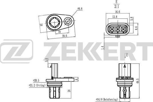 Zekkert SE-5022 - Devējs, Sadales vārpstas stāvoklis adetalas.lv