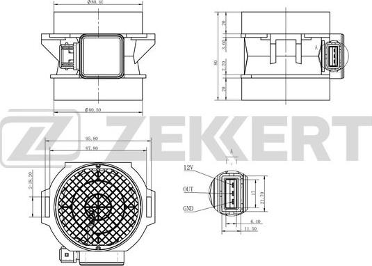 Zekkert SE-2001 - Gaisa masas mērītājs adetalas.lv