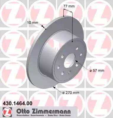 Zimmermann 430.1464.00 - Bremžu diski adetalas.lv