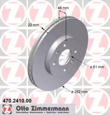 Zimmermann 470.2410.00 - Bremžu diski adetalas.lv