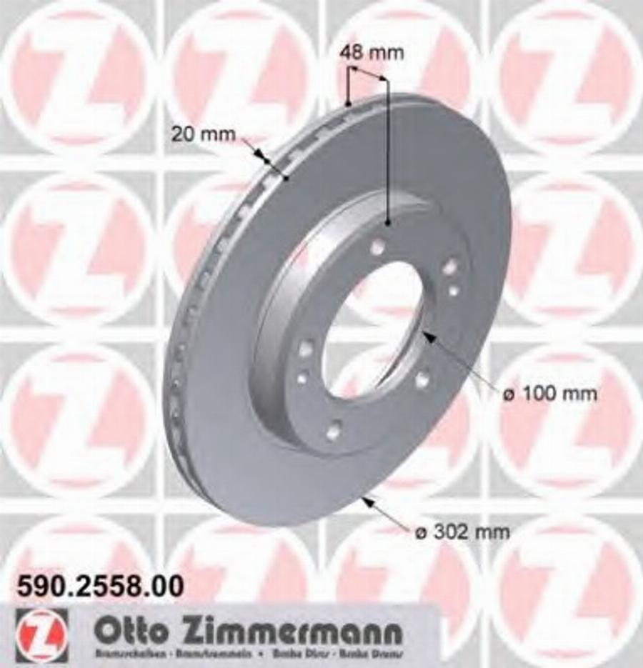 Zimmermann 590255800 - Bremžu diski adetalas.lv