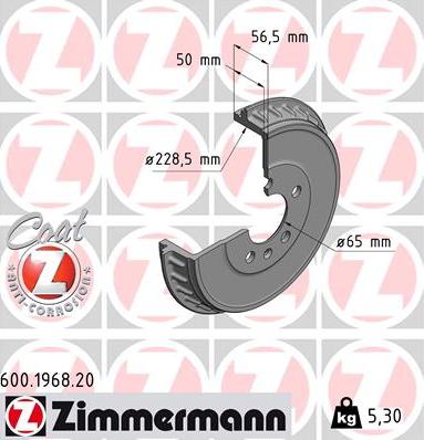 Zimmermann 600.1968.20 - Bremžu trumulis adetalas.lv