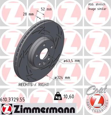 Zimmermann 610.3729.55 - Bremžu diski adetalas.lv