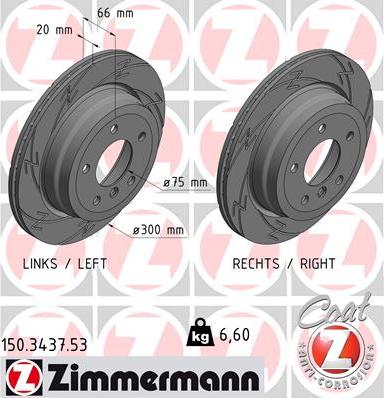 Zimmermann 150.3437.53 - Bremžu diski adetalas.lv