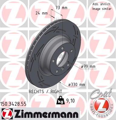 Zimmermann 150.3428.55 - Bremžu diski adetalas.lv