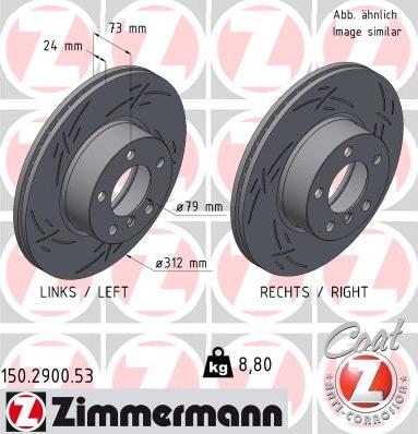 Zimmermann 150.2900.53 - Bremžu diski adetalas.lv