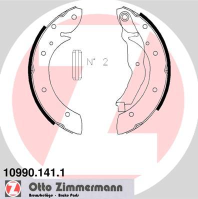 Zimmermann 10990.141.1 - Bremžu loku komplekts adetalas.lv