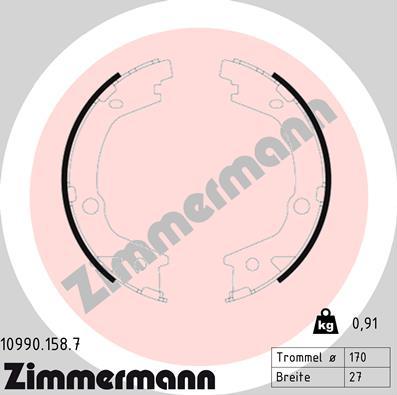 Zimmermann 10990.158.7 - Bremžu loku kompl., Stāvbremze adetalas.lv