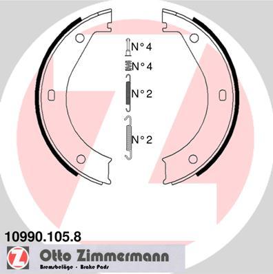 Zimmermann 10990.105.8 - Bremžu loku kompl., Stāvbremze adetalas.lv